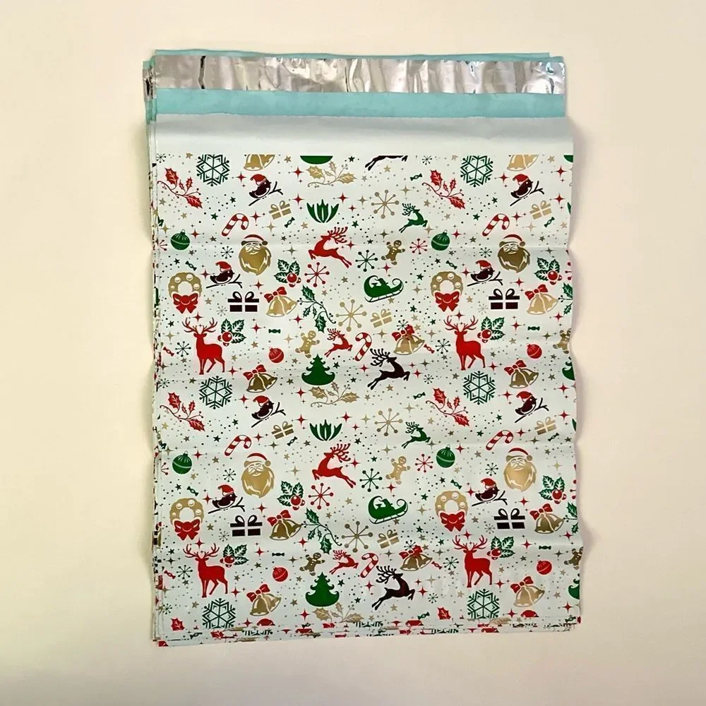 Christmas Print Poly Mailers